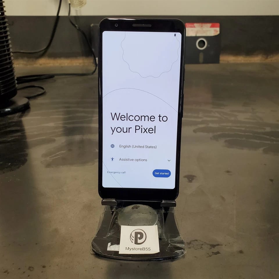 Google Pixel 3a Cell Phones Black 64GB T-Mobile Refurbished - Premium