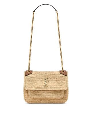 Saint Laurent Niki Women's bags Mini Calfskin Yellow Gold New