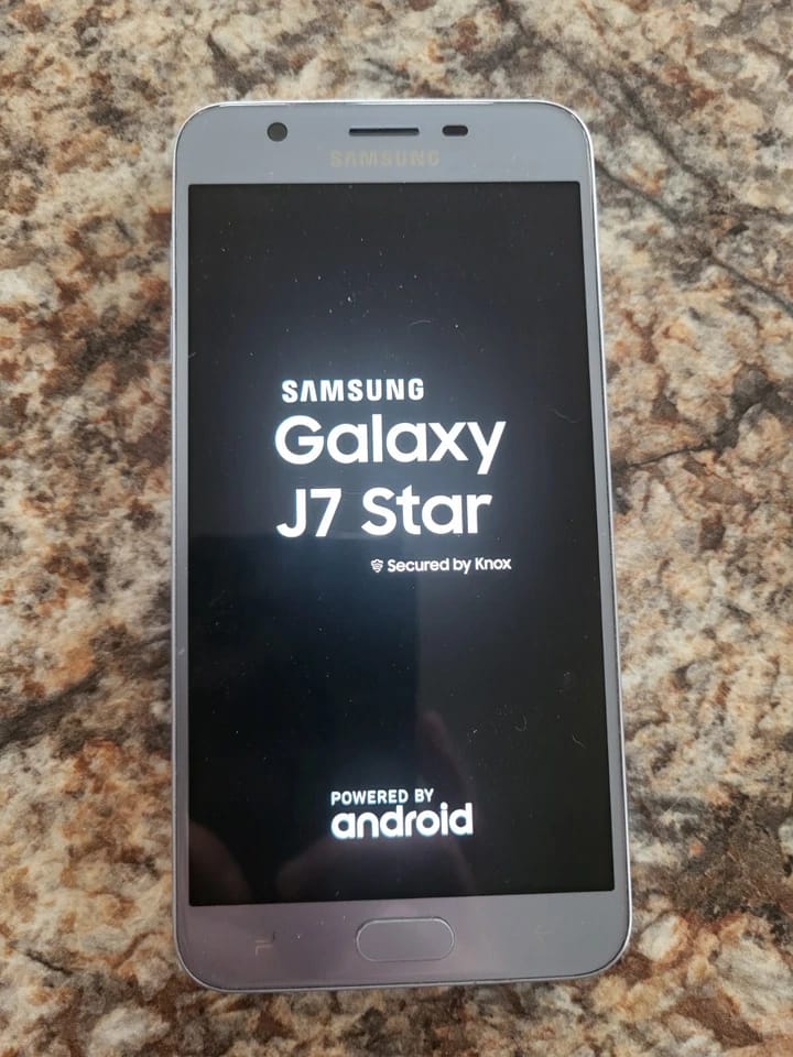 Samsung Galaxy J7 Cell Phones Silver 32GB T-Mobile Refurbished - Excellent