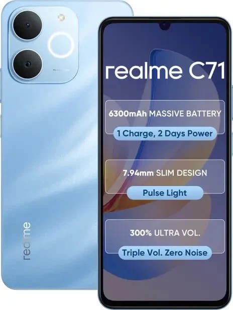realme C71 Cell Phones White 256GB Unlocked New