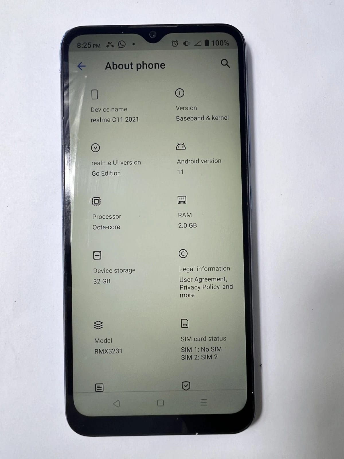 realme C11 2021 Cell Phones Gray 32GB Unlocked New
