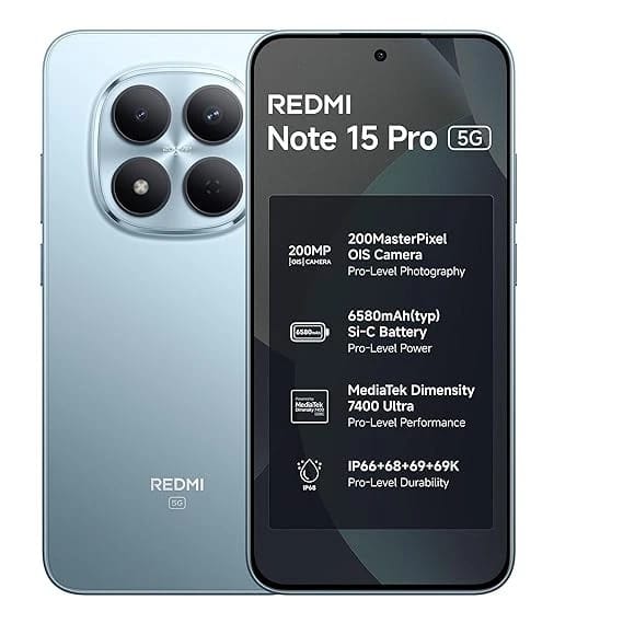 Xiaomi Redmi Note 15 Pro Cell Phones Blue 128GB Unlocked New