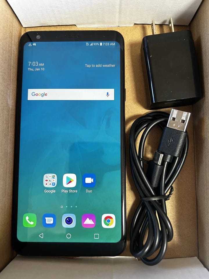 LG Stylo 4 Cell Phones Black 32GB Unlocked Refurbished - Excellent