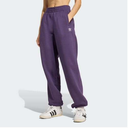 Adidas Essentials Fleece Loose Joggers Sneaker Purple Full Size Run New