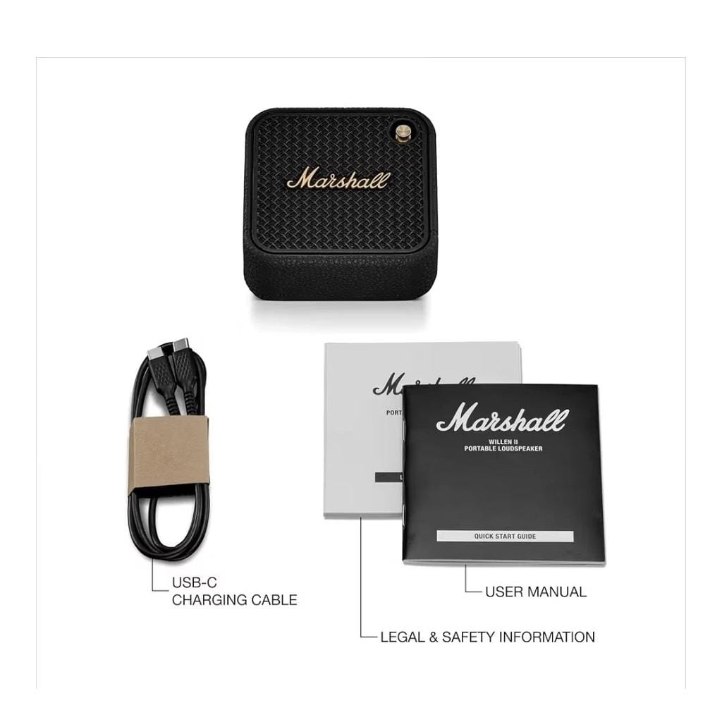Marshall Willen Portable Bluetooth Speakers Black Refurbished - Excellent