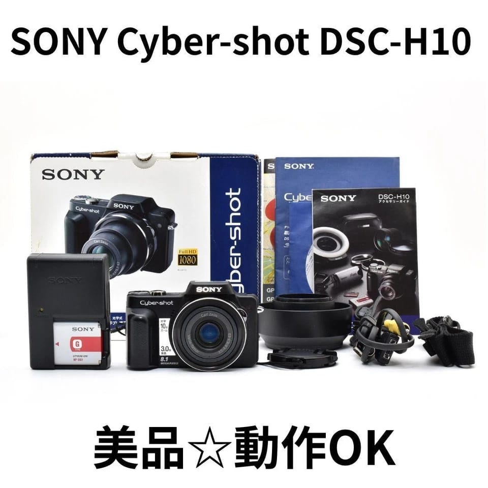 Sony Cyber-shot DSC-H10 Digital Cameras Black New Body Only