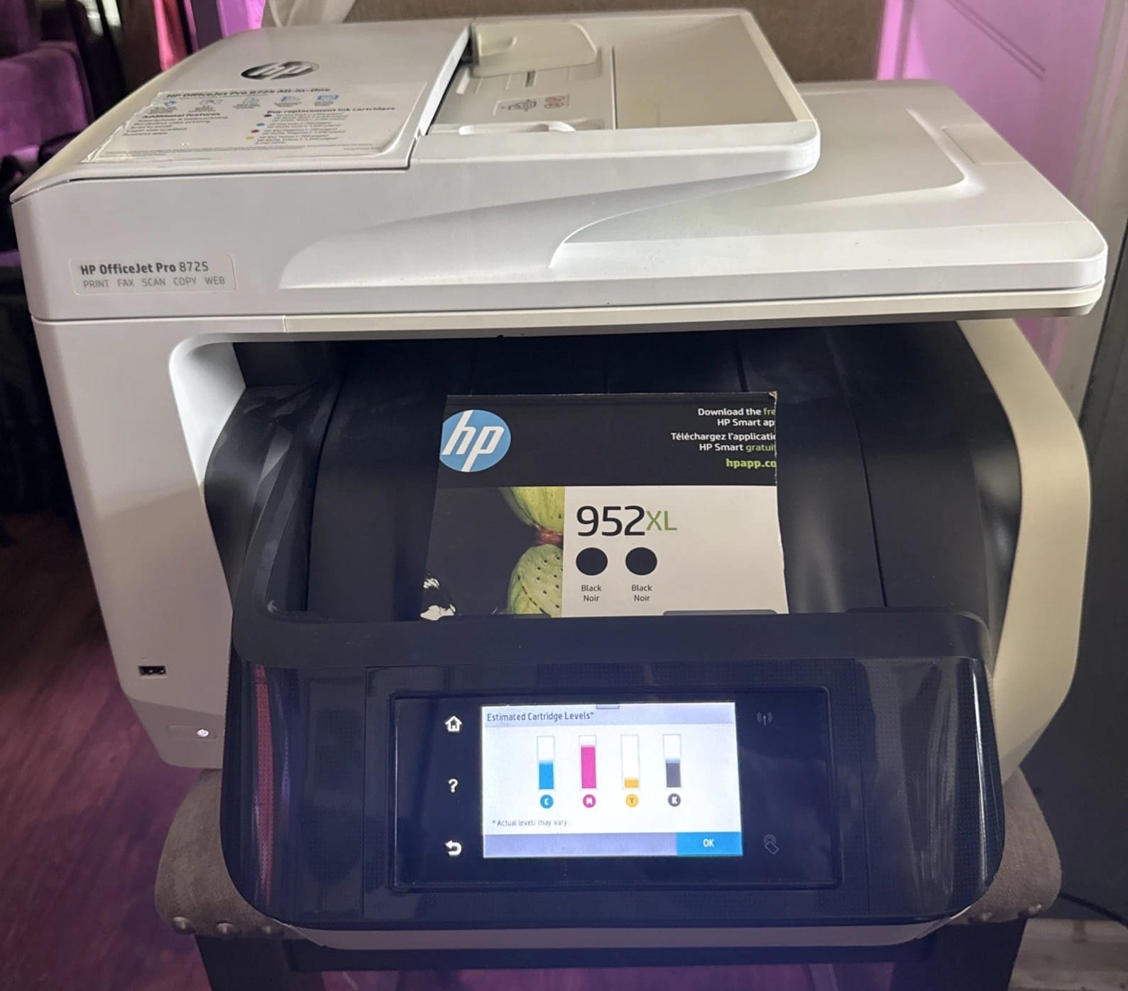 HP OfficeJet Pro 8725 Printers For parts or not working