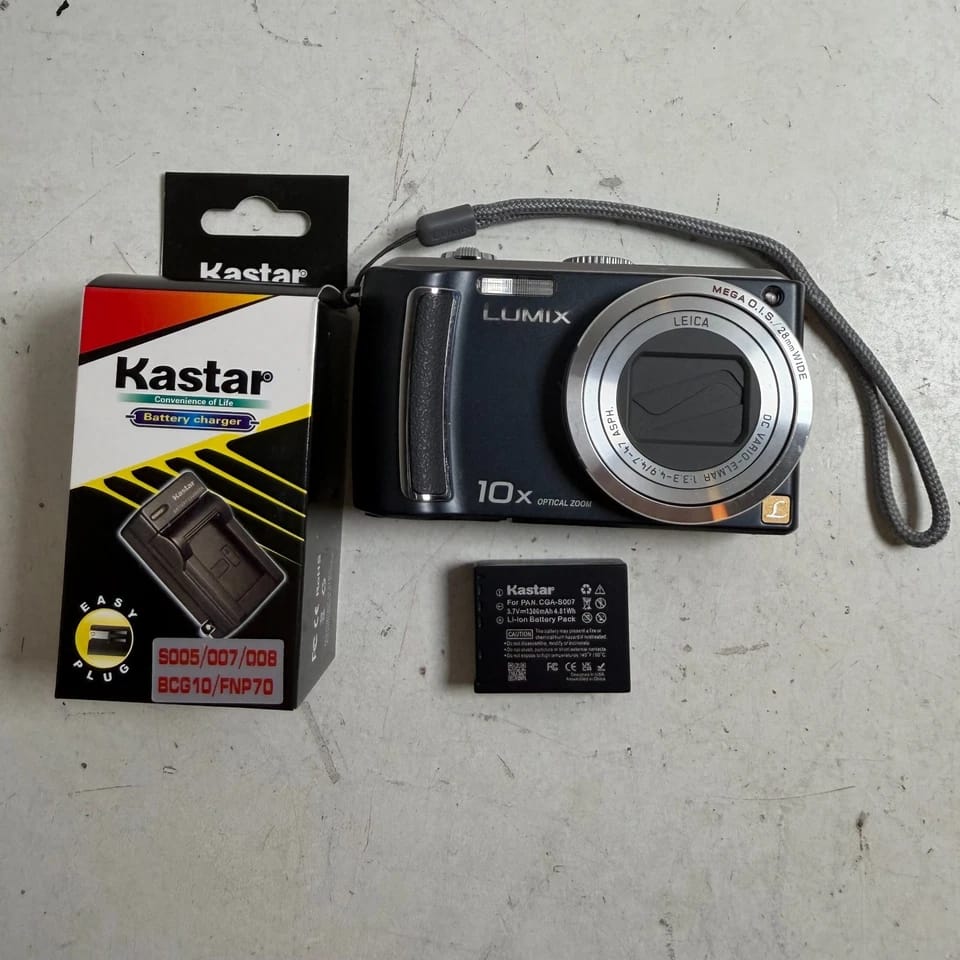 Panasonic LUMIX DMC TZ5A Digital Cameras Blue New Body Only