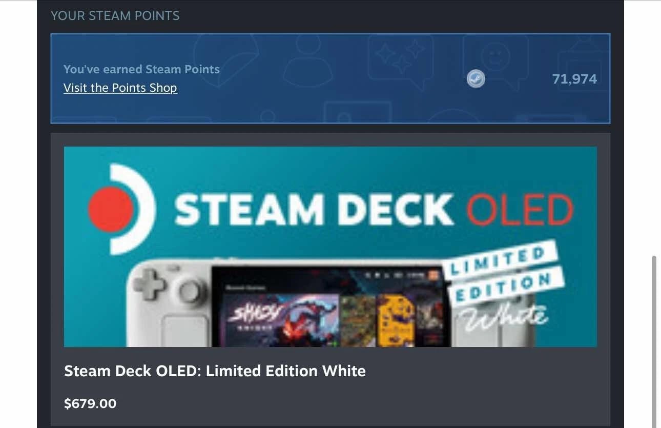 Valve Steam Deck OLED Video Game Consoles White New