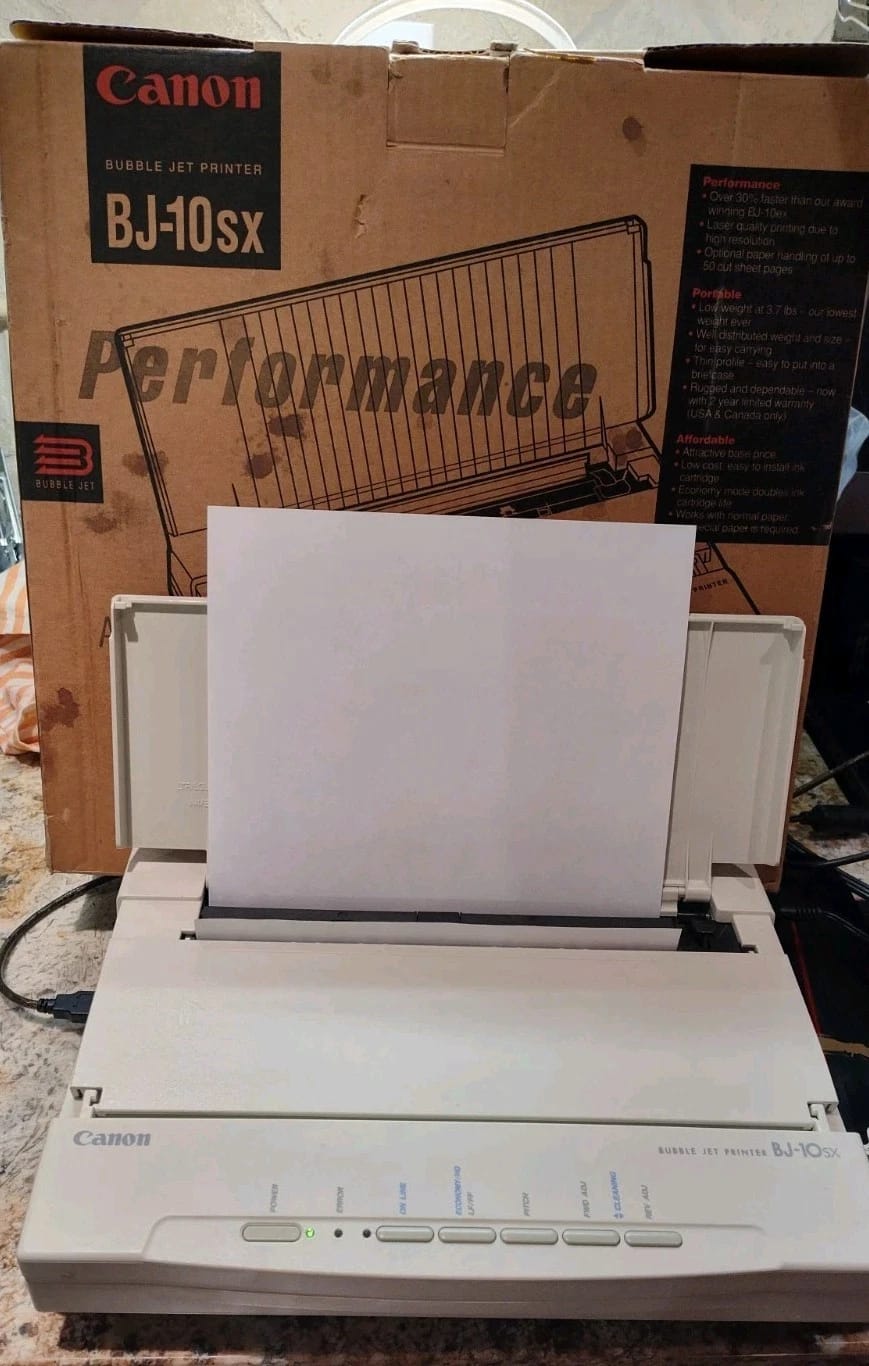 Canon BJ-10sx Printers Used - Good