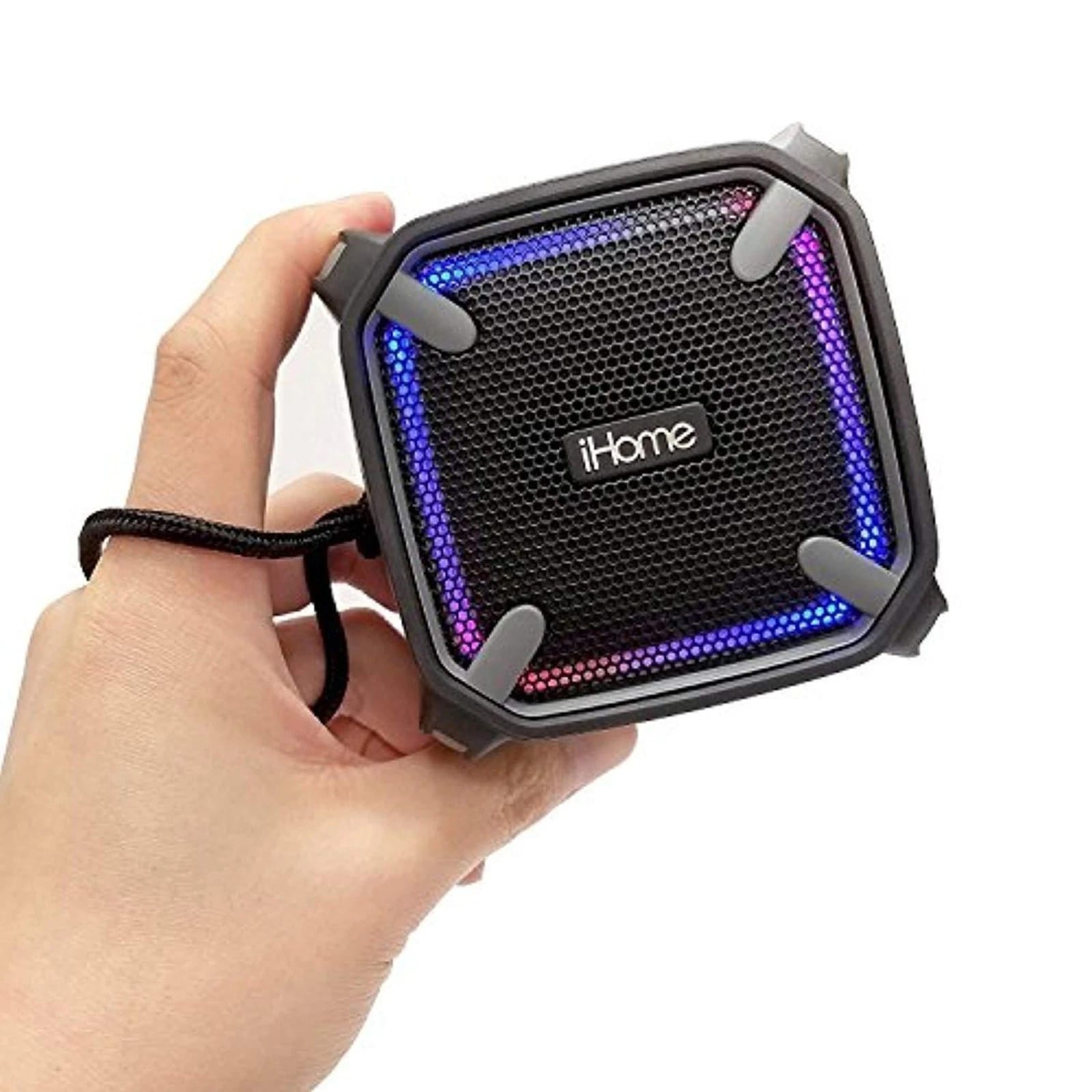 iHome iBT371 Portable Bluetooth Speakers Black New