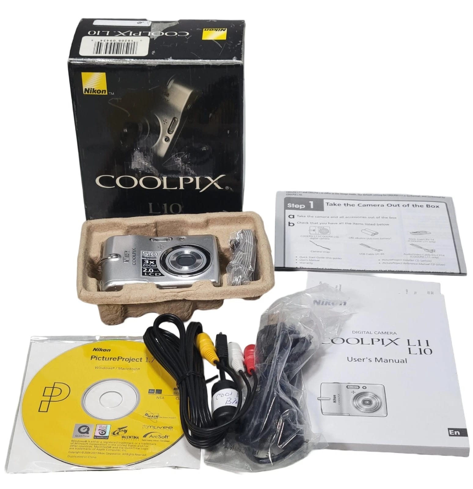 Nikon COOLPIX L10 Digital Cameras Silver New Body Only