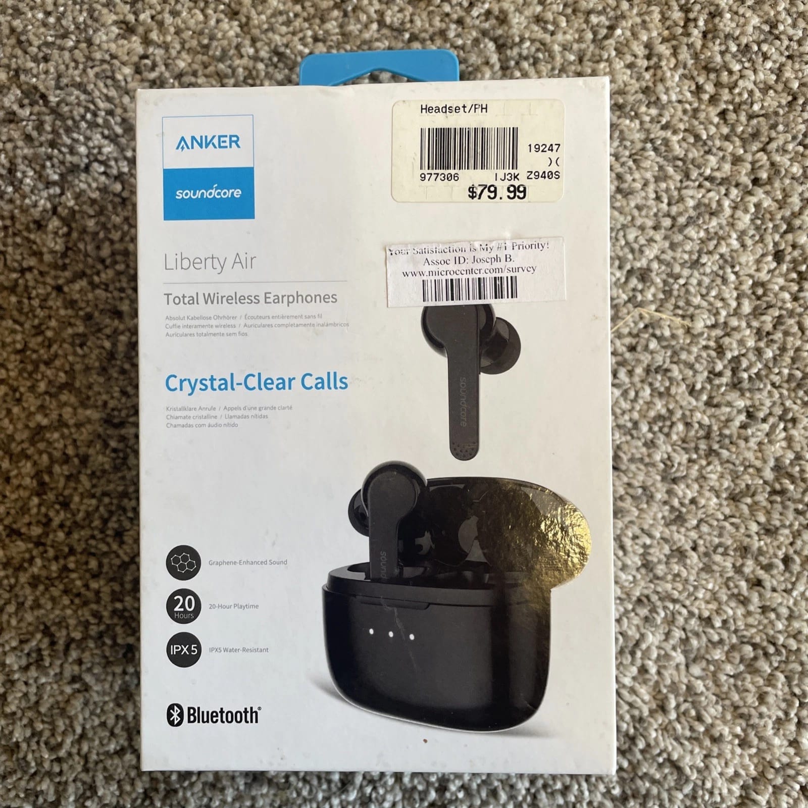 Soundcore A3902 Headphones & Earbuds Black New