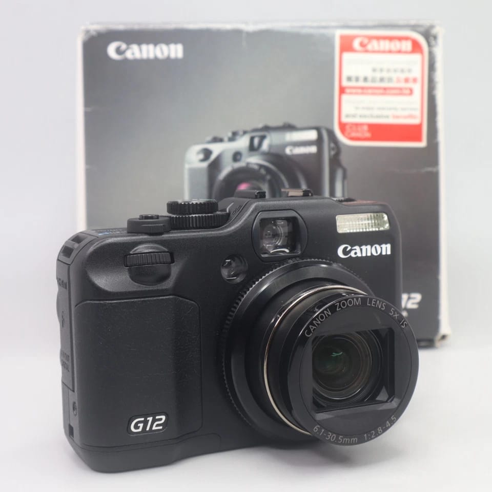 Canon PowerShot G12 Digital Cameras Black Used - Good Body Only