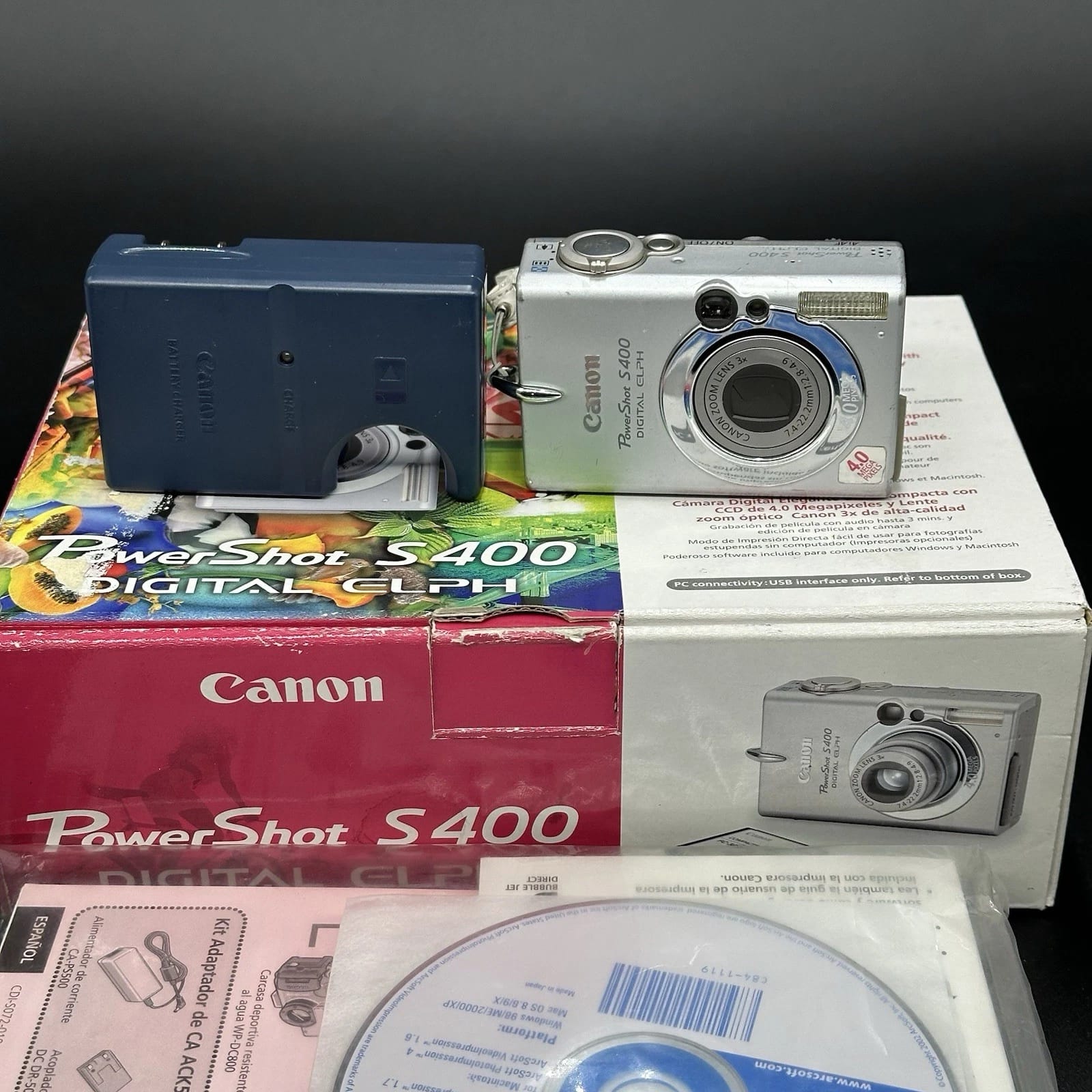 Canon PowerShot S400 Digital ELPH Digital Cameras Silver New Body Only