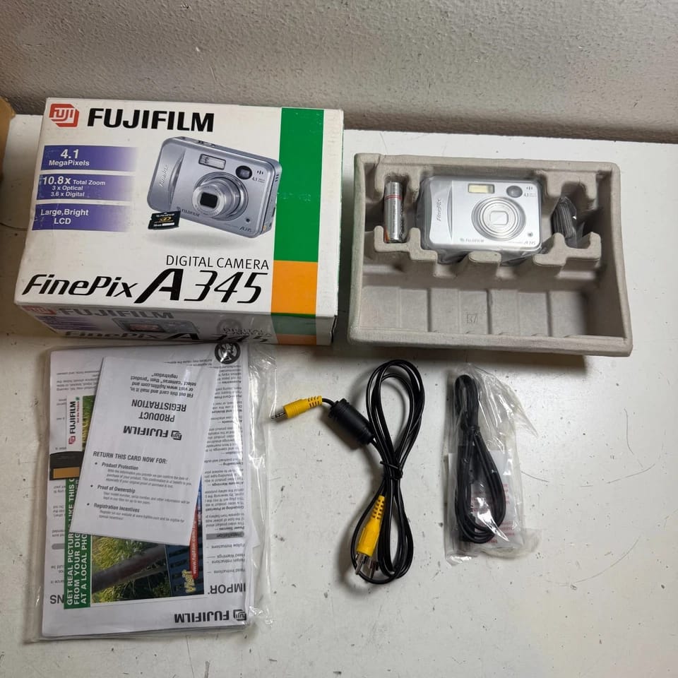 Fujifilm FinePix A345 Digital Cameras Silver Used - Good Body Only