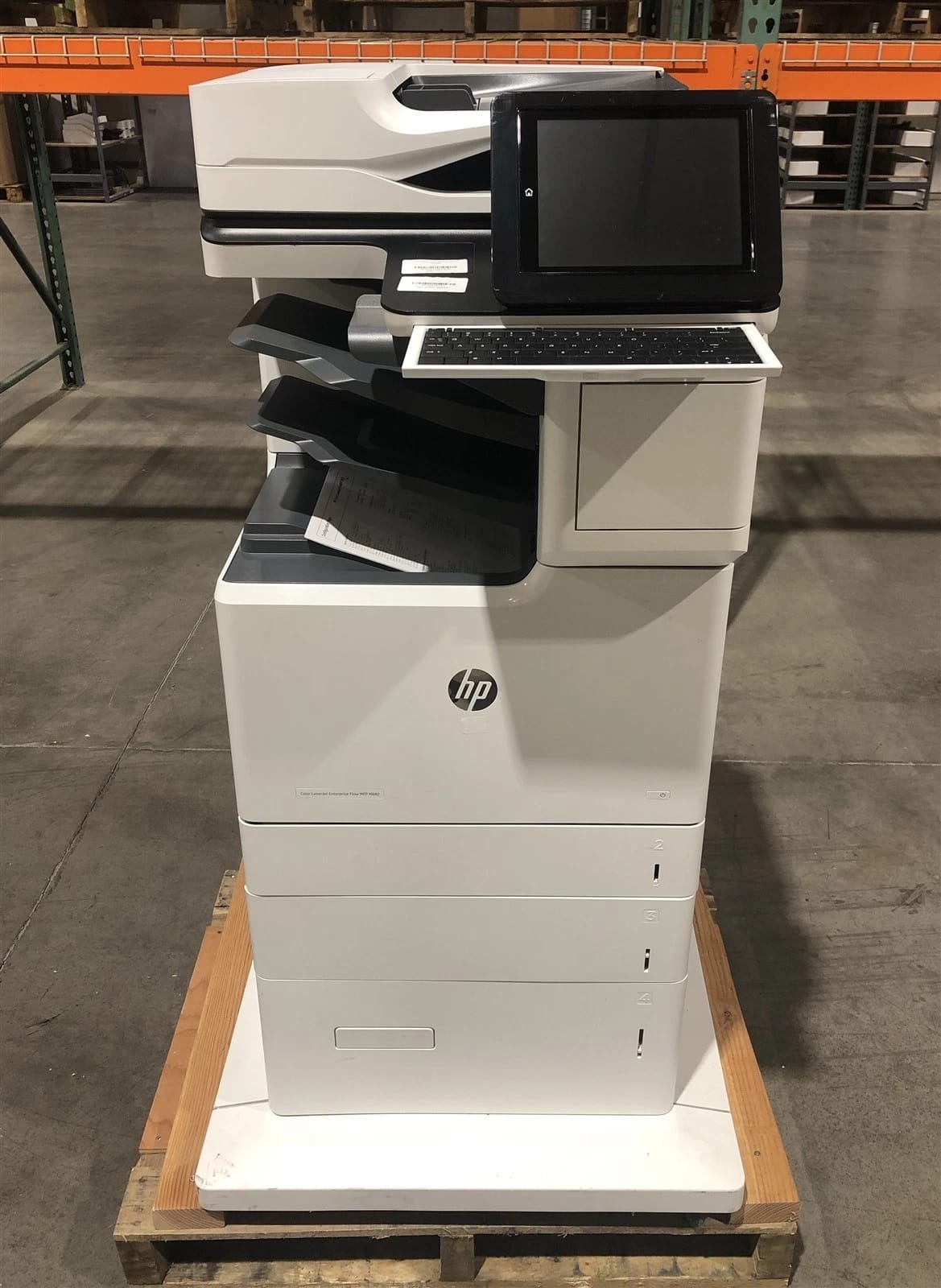 HP Color LaserJet Enterprise FlowMFP M682 (J8A17A) Printers Used - Good