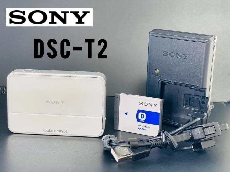 Sony DSC T2 Digital Cameras White New Body Only