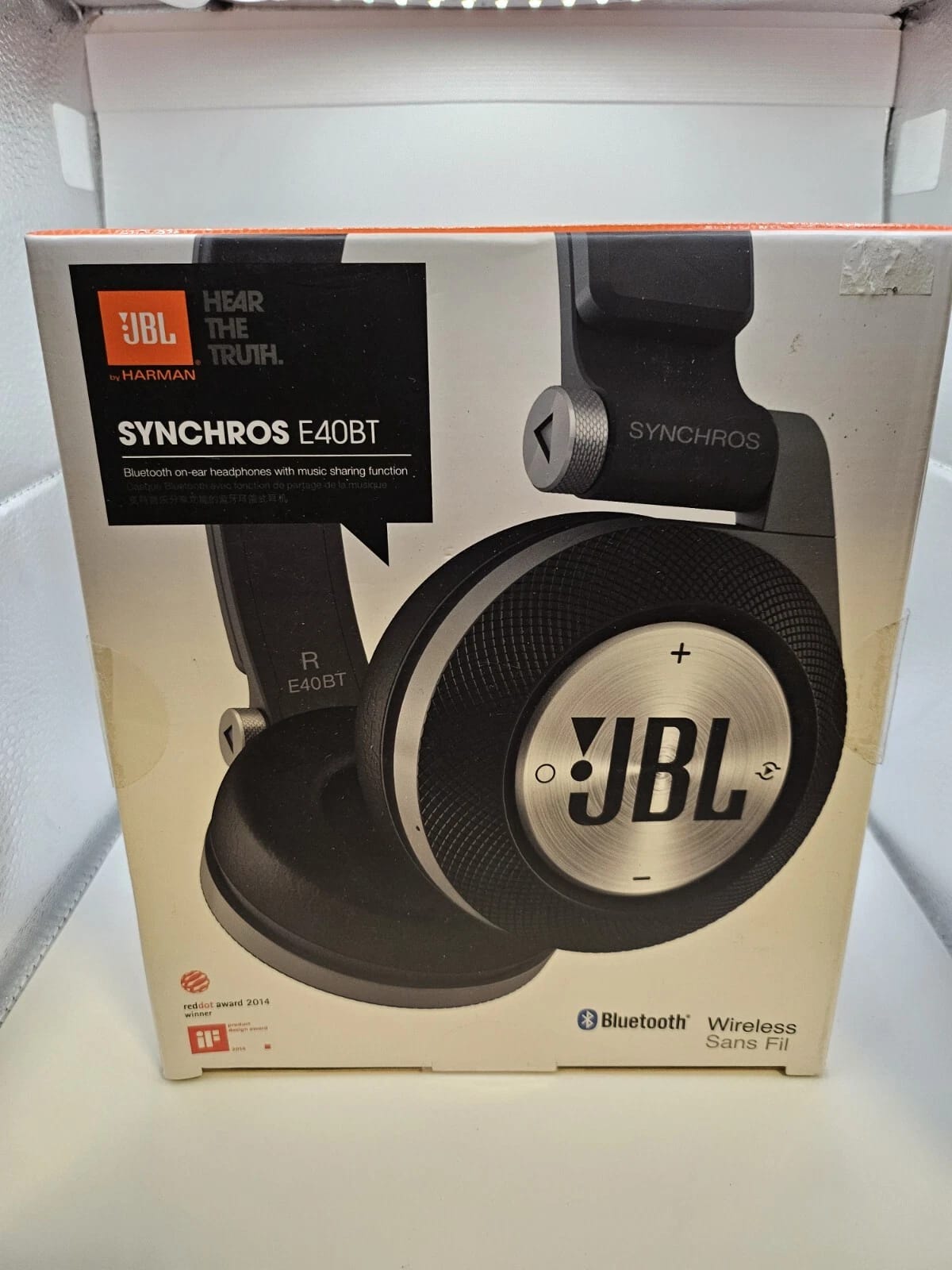 JBL Synchros E40BT Headphones & Earbuds Black New