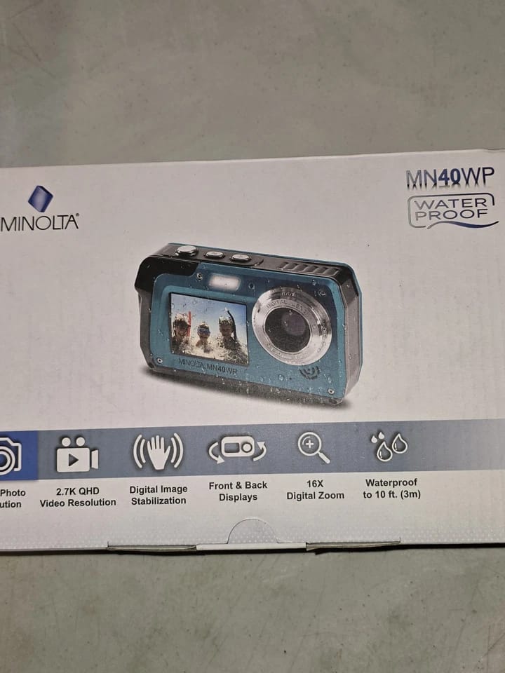 Minolta MN40WP-R Digital Cameras Red New Body Only