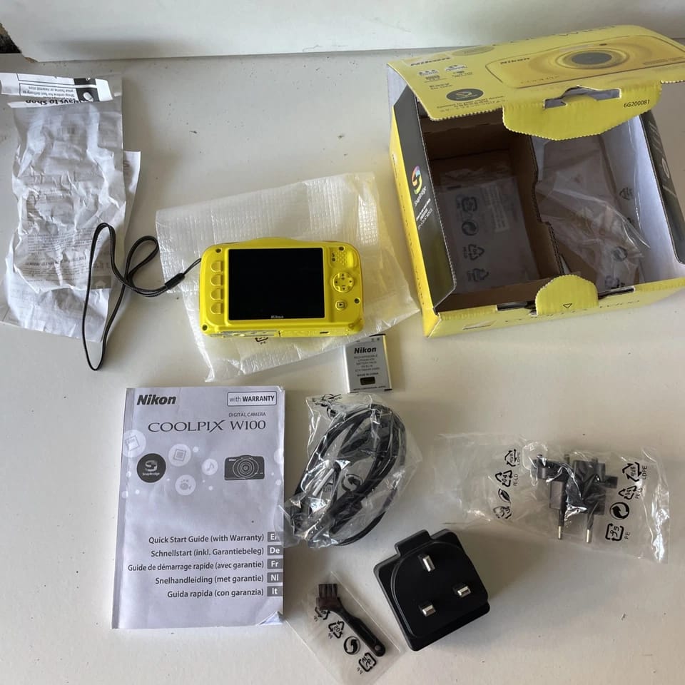 Nikon COOLPIX W100 Digital Cameras White New Body Only