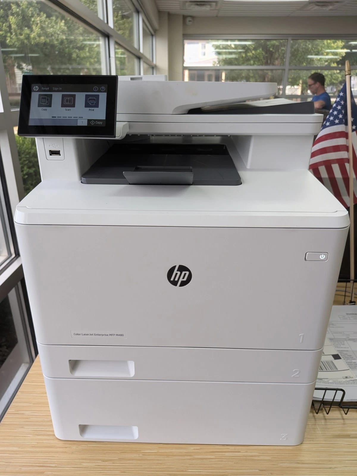 HP Color LaserJet Enterprise MFP M480 (30A55A) Printers Used - Good