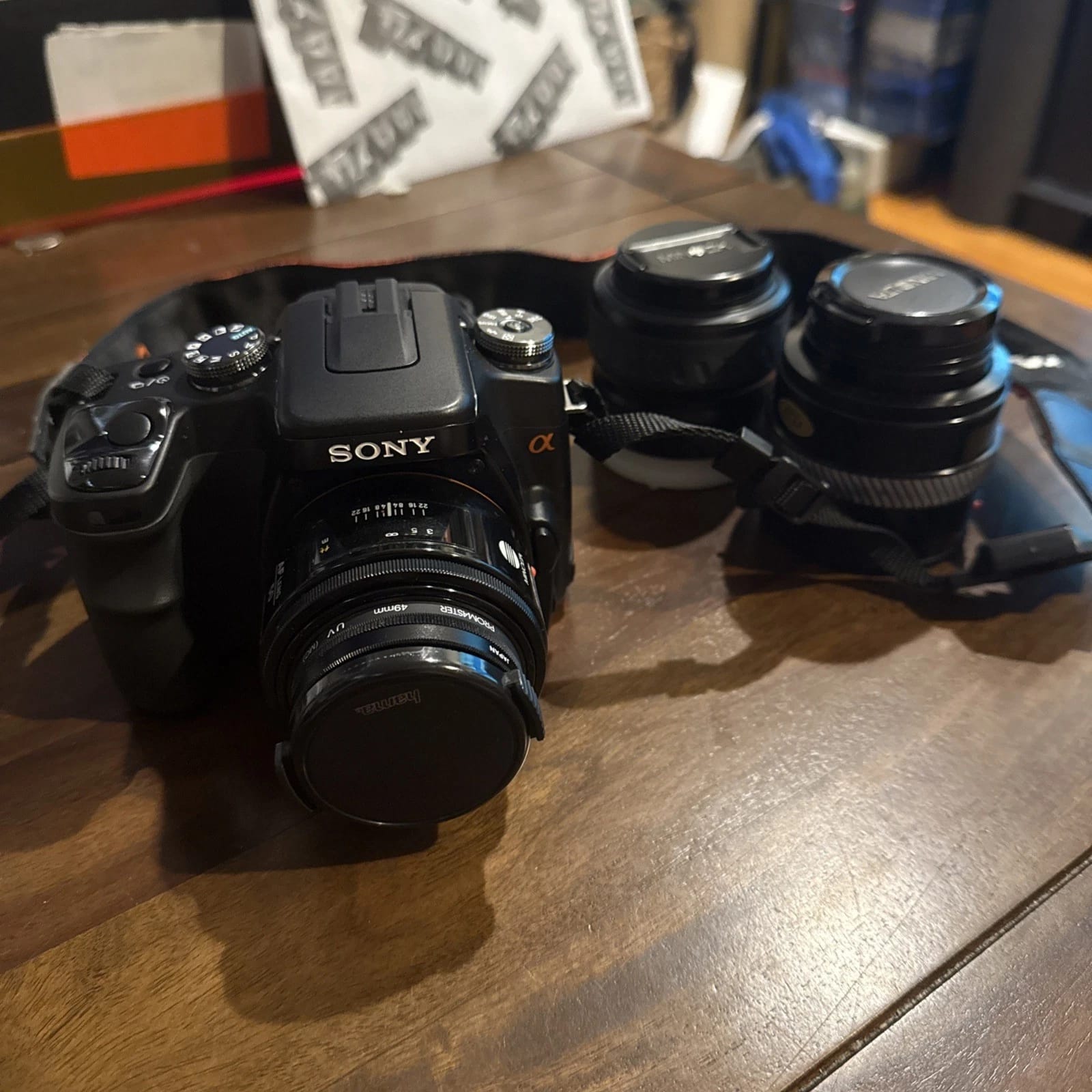 Sony DSLR-A100 Digital Cameras Black New Body Only