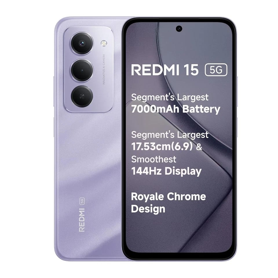 Xiaomi Redmi 15 5G Cell Phones Black 256GB Unlocked New