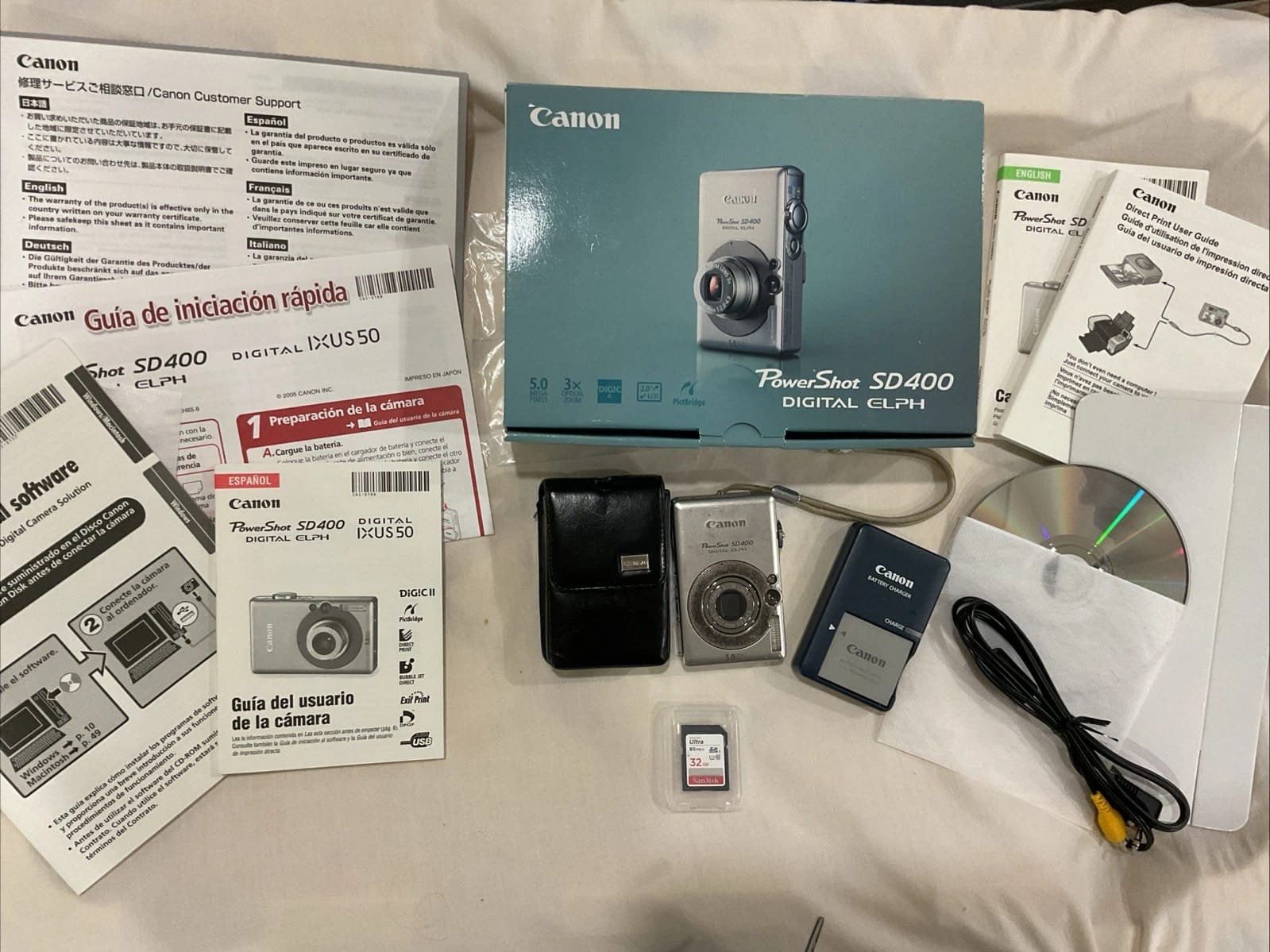 Canon PowerShot SD400 Digital Cameras Silver New Body Only