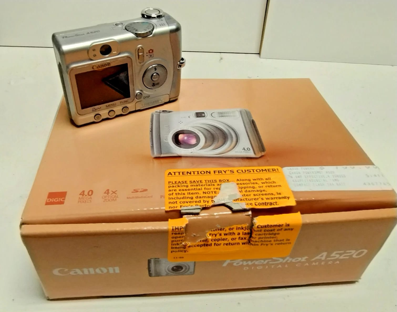 Canon PowerShot A520 Digital Cameras Silver New Body Only