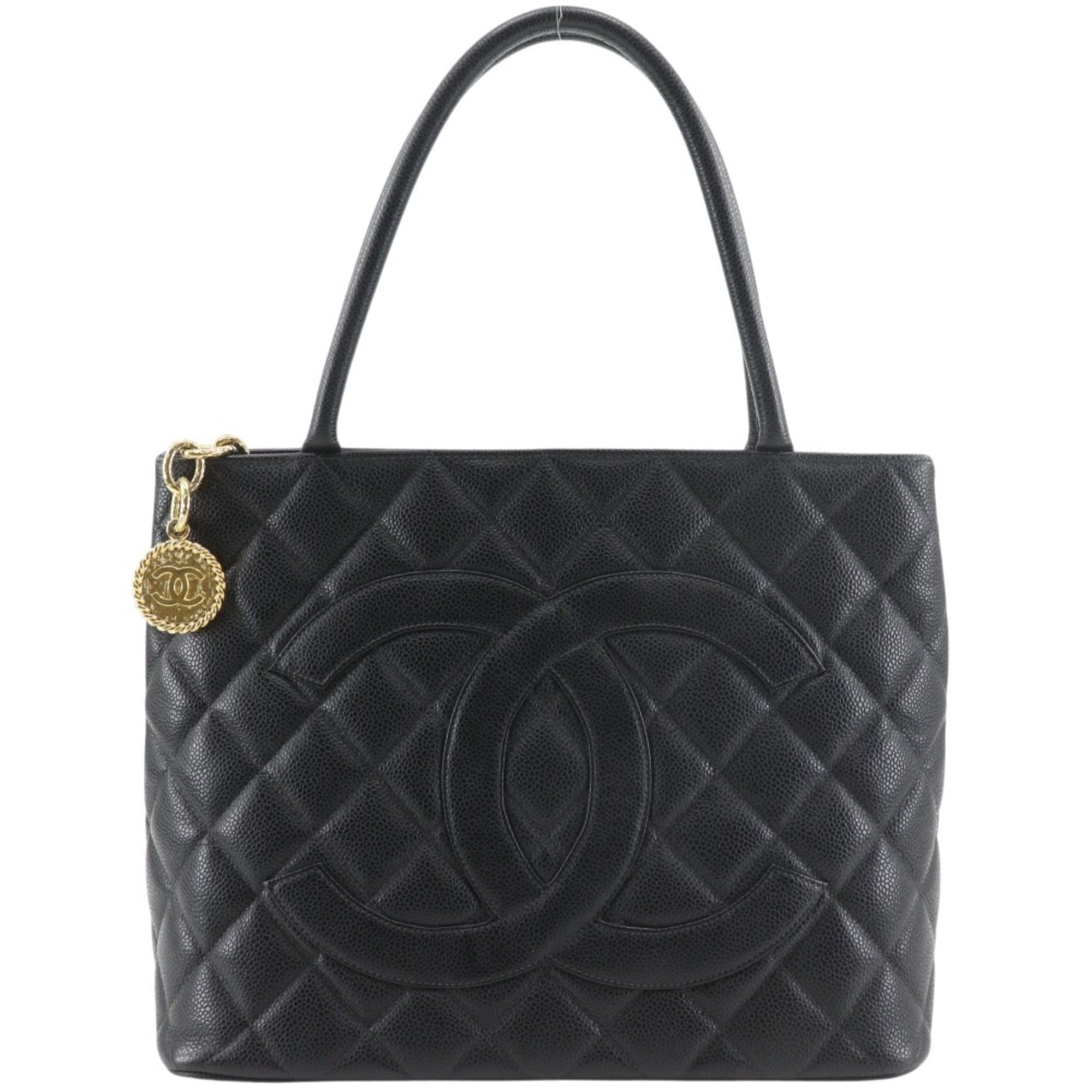 Chanel Medallion Tote Women's bags Black Caviar (Grained Calfskin) Unspecified Used - Good