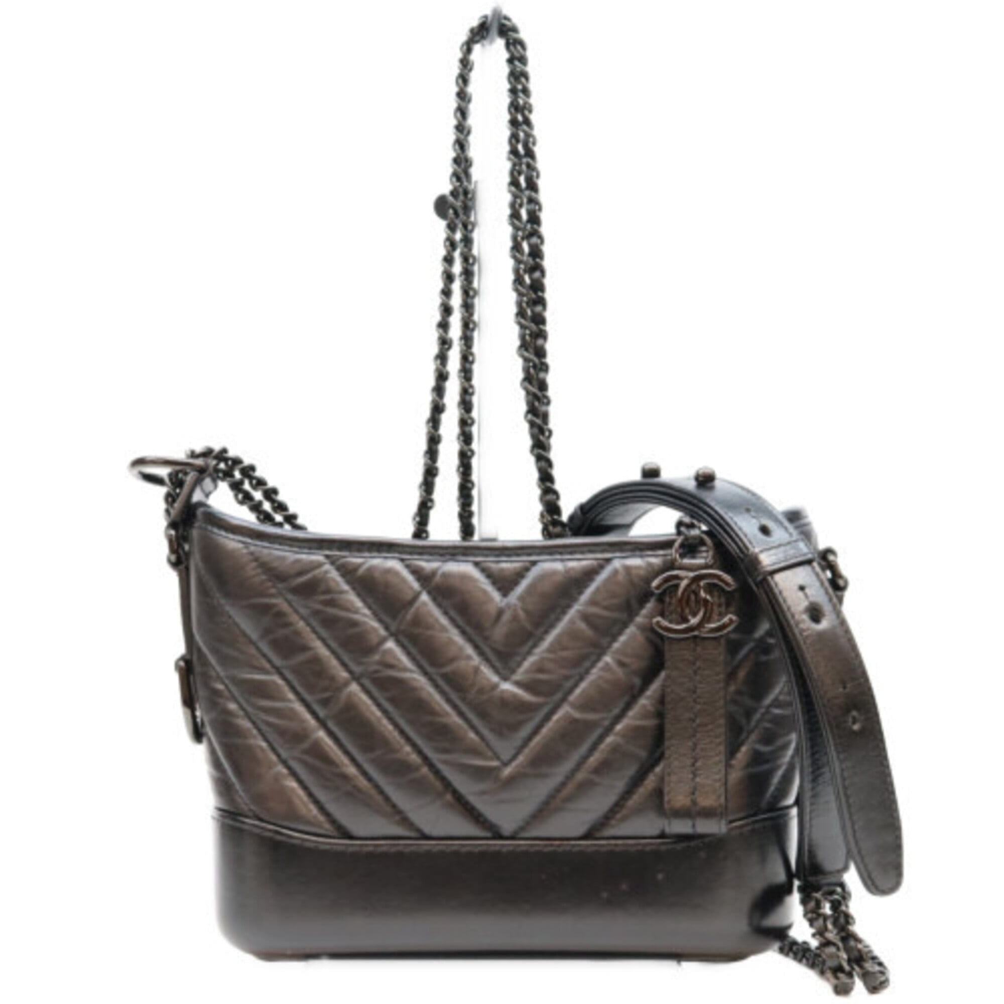 Chanel Gabrielle Women's bags Small Blue Calfskin Unspecified Used - Good