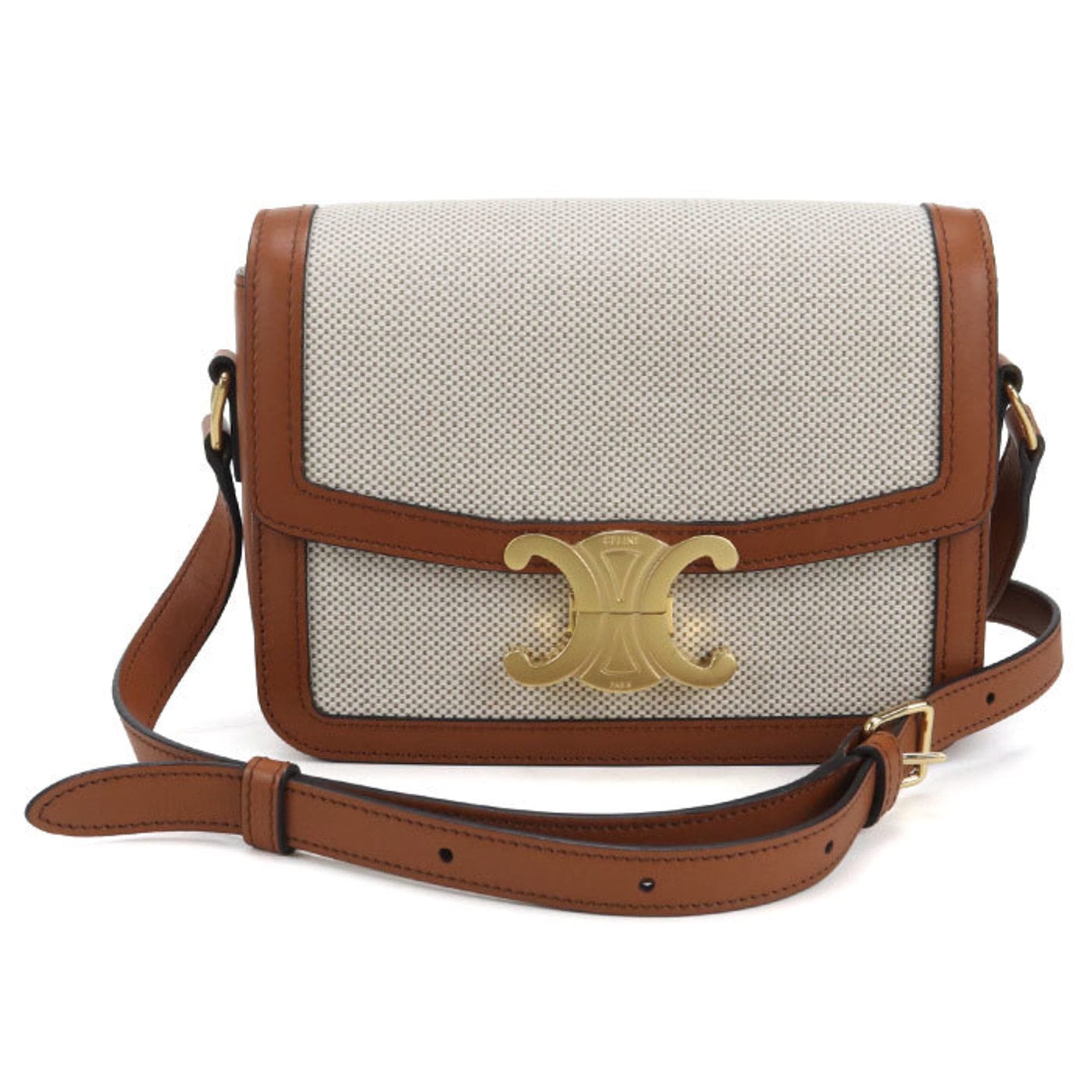 Celine Triomphe Women's bags Beige Used - Very Good