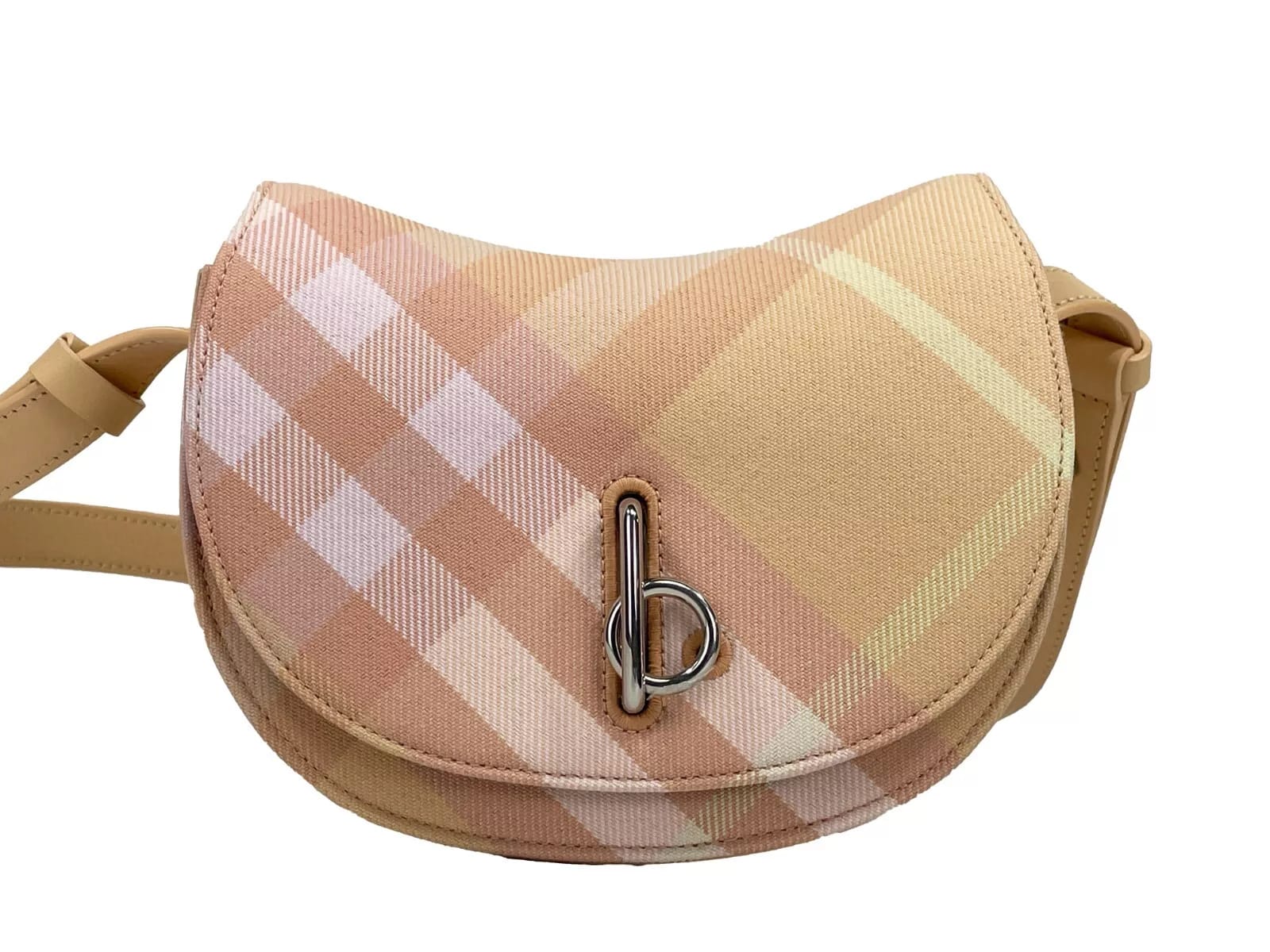 Burberry Rocking Horse Women's bags Mini Orange Jacquard Check New
