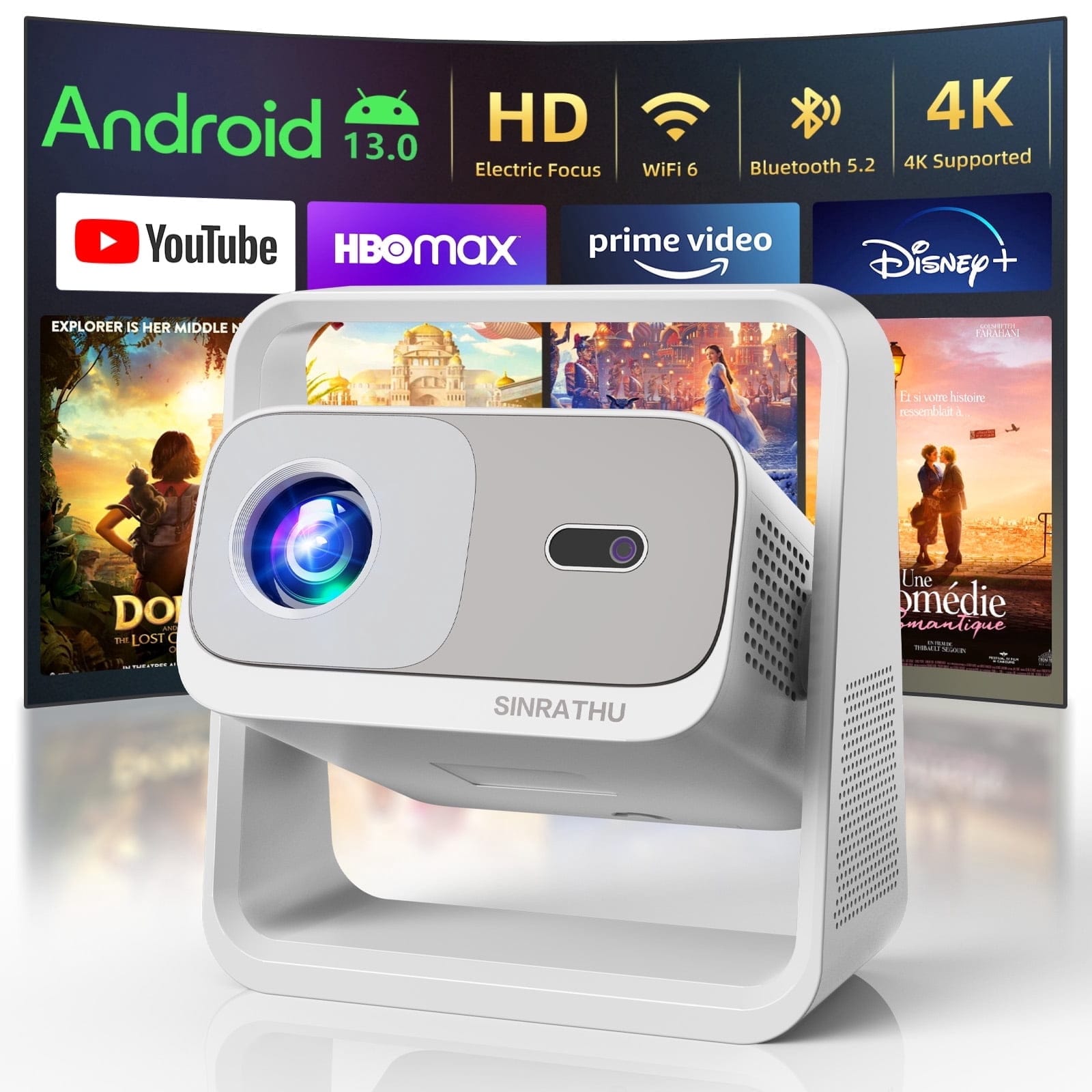 SINRATHU V16 Projectors New