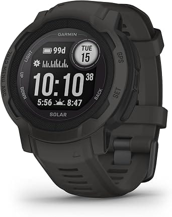Garmin Garmin Instinct 2 Solar Rugged GPS Smartwatch, Graphite Smartwatches Gray 45mm New