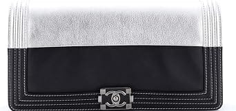 Chanel Boy Clutch Women's bags Small Black Calfskin New