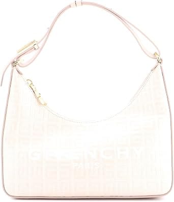 Givenchy Moon Cut Out Shoulder Bag Women's bags Small White 4G Coated Canvas New