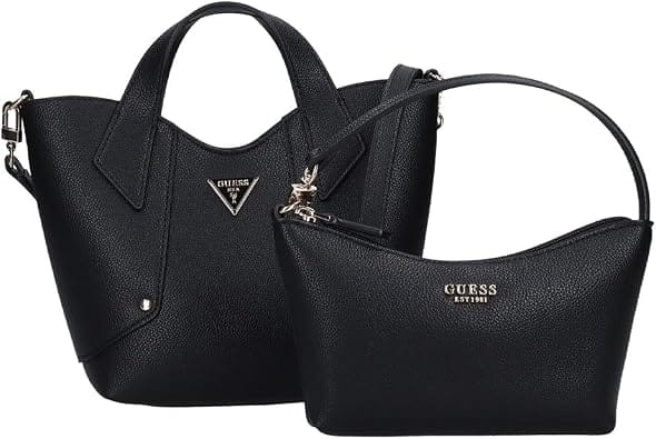 Guess Darcy Shoulder Bag Women's bags Large Black Faux Leather New