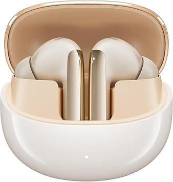 QCY HT08 Headphones & Earbuds Gold New