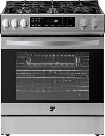 Kenmore 5.6 cu. ft. Front Control Gas Range Oven with 5 Cooktop Burners Gas Ranges New