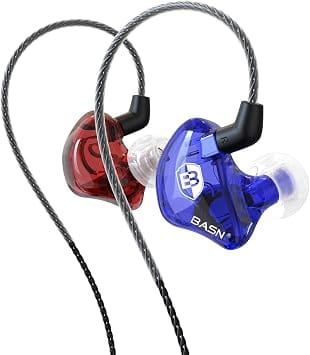 BASN MC100 Headphones & Earbuds Blue New