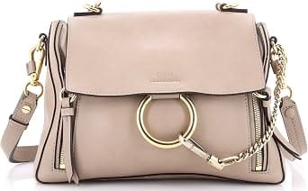 Chloé Faye Day Shoulder Bag Women's bags Small Motty Grey Leather New