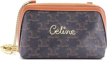 Celine Triomphe Clutch Women's bags Unspecified Brown Embroidered Triomphe New