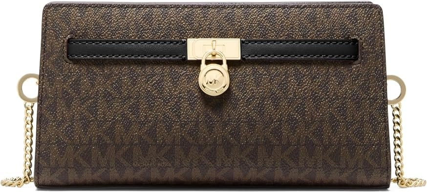 Michael Kors Hamilton Moderne Crossbody Women's bags Small Silver Leather New
