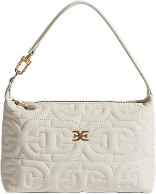 Sam Edelman Ethyl Top-Zip Demi Shoulder Women's bags White New
