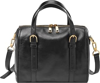Fossil Carlie Top Handle Women's bags Brown Canvas New
