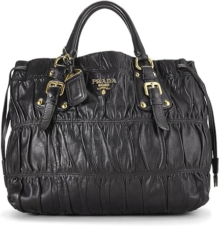 Prada Gaufre Tote Women's bags Medium Black Nappa New