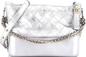 Chanel Gabrielle Shoulder Bag Women's bags Small White Aged Calfskin Gold New