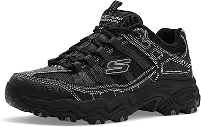 Skechers Afterburn Legacy Sneaker Black 10.5 New
